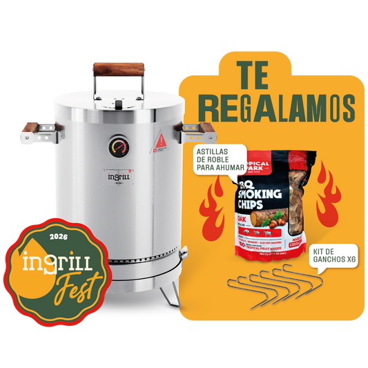 Ahumador y Barril Asador hasta 15 personas