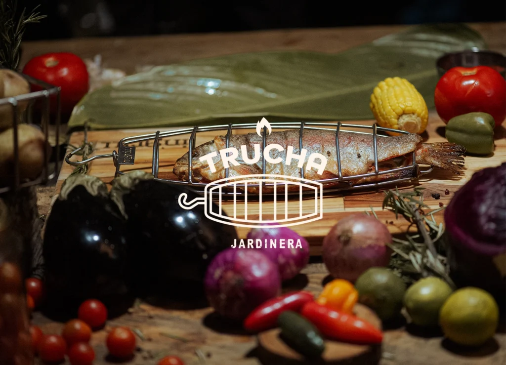 receta trucha en barril ahumador asador in grill